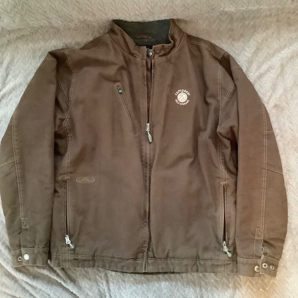 Arborwear Men's Large Canvas Work Jacket Fleece Lined Brown - Picture 3 of 14